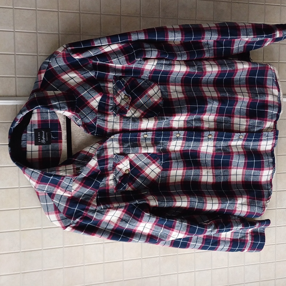 Jachs girlfriend lined plaid shirt